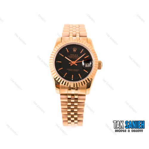 ساعت رولکس زنانه رزگلد مدل دیت جاست Rolex-1588-L ساعت رولکس زنانه رزگلد مدل دیت جاست Rolex-1588-L