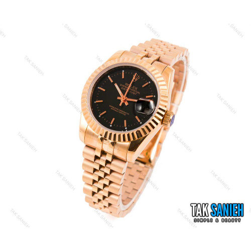 ساعت رولکس زنانه رزگلد مدل دیت جاست Rolex-1588-L ساعت رولکس زنانه رزگلد مدل دیت جاست Rolex-1588-L