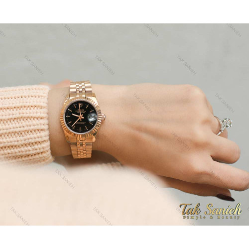 ساعت رولکس زنانه رزگلد مدل دیت جاست Rolex-1588-L ساعت رولکس زنانه رزگلد مدل دیت جاست Rolex-1588-L