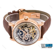 ساعت پتک فلیپ صفحه اسکلتون مردانه مدل Patek-1974-G