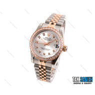 ساعت رولکس زنانه دورنگین دورنگ رزگلد صفحه نقره ای Rolex-1966-L ساعت رولکس زنانه دورنگین دورنگ رزگلد صفحه نقره ای Rolex-1966-L