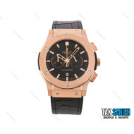 ساعت هابلوت مردانه سه موتوره رزگلد مات Hublot-2182-G