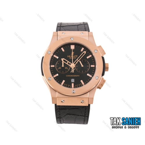 ساعت هابلوت مردانه سه موتوره رزگلد مات Hublot-2182-G