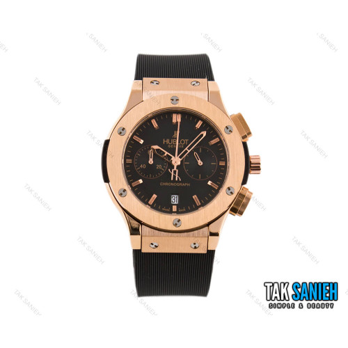 ساعت هابلوت ست سه موتوره رزگلد مشکی Hublot-2223-S