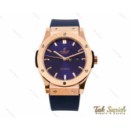ساعت هابلوت مردانه رزگلد سرمه ای اتوماتیک Hublot-2845-G