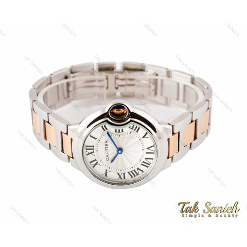 ساعت کارتیر بالن بلو زنانه رزگلد سیلور مدیوم Cartier-3110-L ساعت کارتیر بالن بلو زنانه رزگلد سیلور مدیوم Cartier-3110-L