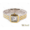 ساعت مچی زنانه کارتیه پنته دورنگ طلایی مدیوم Cartier-3187-L