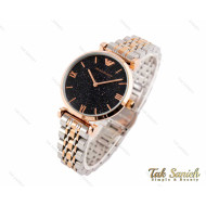ساعت امپریو آرمانی زنانه رزگلد نقره ای صفحه کهکشانی Armani-2900-L