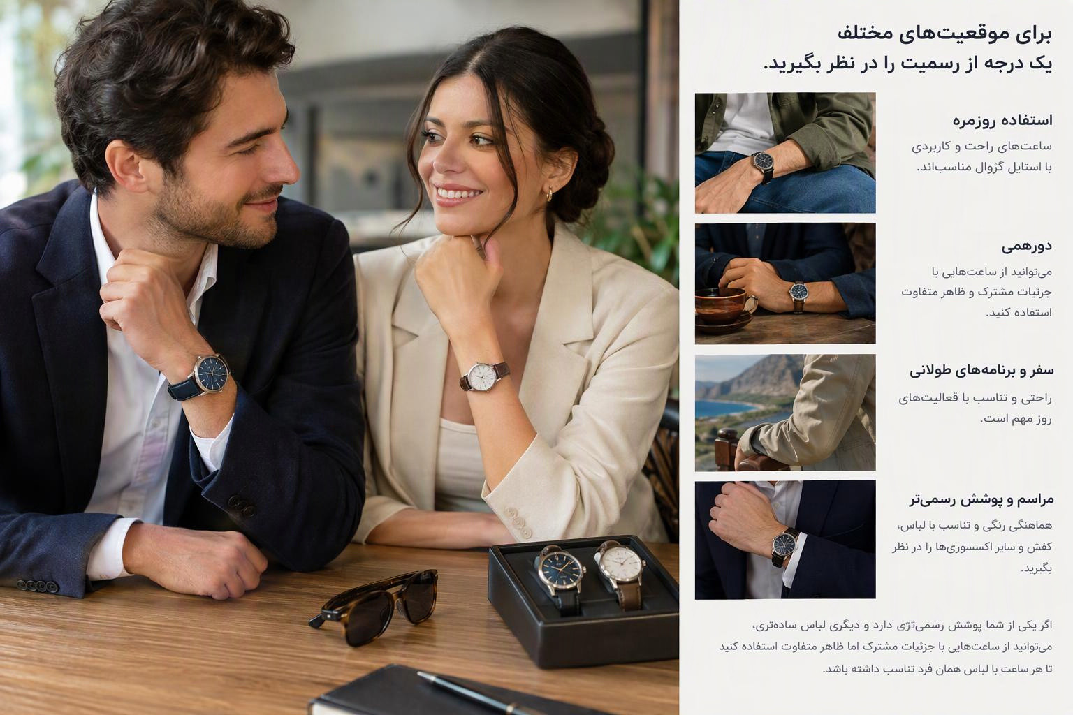 برای موقعیت‌های مختلف یک درجه از رسمیت را در نظر بگیرید